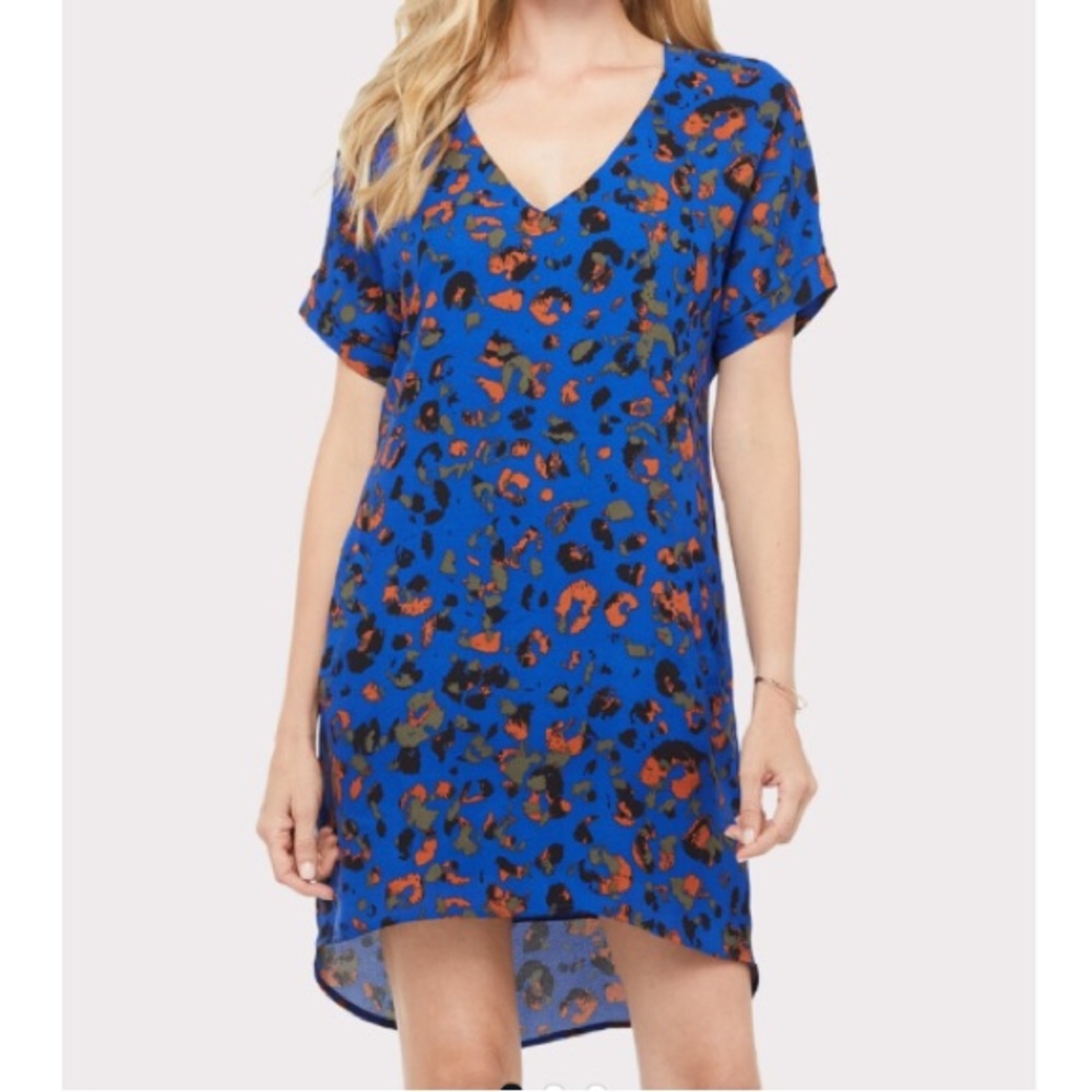 NWT Evereve Peyton Jensen Bri Leopard Shift Dress - Picture 1 of 11